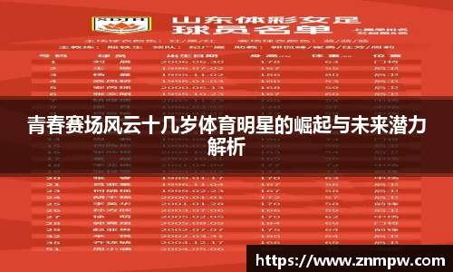 青春赛场风云十几岁体育明星的崛起与未来潜力解析